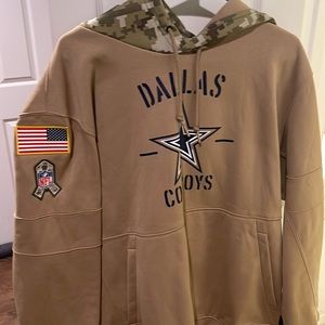 Nike Dallas Cowboys Salute to service tan an blue xxl hoodie